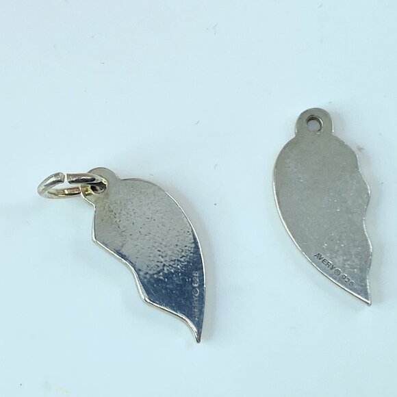 James Avery sterling BEST FRIEND charm half heart Friendship charm love JR206 - Picture 3 of 4